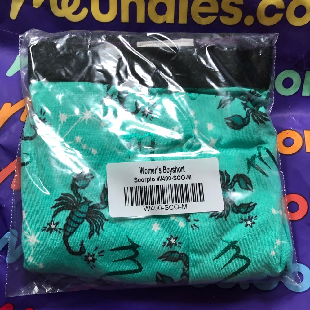 MeUndies women boy short underpants medium scorpio